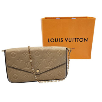 LOUIS VUITTON FELICIE BEIGE (manque porte cartes)