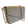 LOUIS VUITTON FELICIE BEIGE (manque porte cartes)