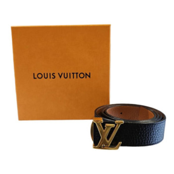 CEINTURE LOUIS VUITTON REVERSIBLE BLACK/BROWN M9521 80/32 BOITE DUSTBAG