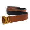 CEINTURE LOUIS VUITTON REVERSIBLE BLACK/BROWN M9521 80/32 BOITE DUSTBAG