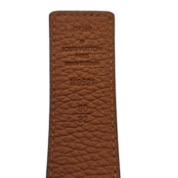 CEINTURE LOUIS VUITTON REVERSIBLE BLACK/BROWN M9521 80/32 BOITE DUSTBAG