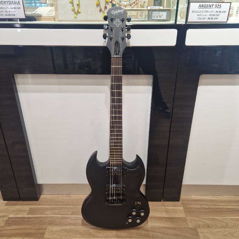 GUITARE ELECTRIQUE EPIPHONE G400 GOTHIC XII MATT BLACK GUITARE ELECTRIQUE EPIPHONE G400 GOTHIC XII MATT BLACK