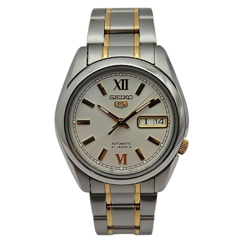 SEIKO AUTO BLANC/GOLD