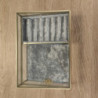 BOITE A BIJOUX CLIPO 8X16CM FER VERRE