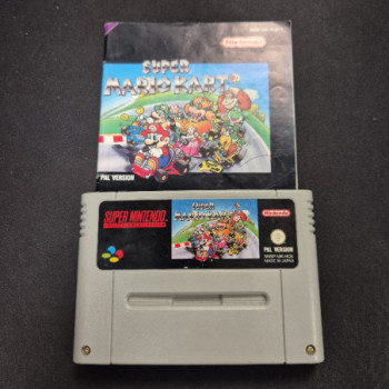 SUPER MARIO KART SUPER NINTENDO SUPER NINTENDO CARTOUCHE + LIVRET