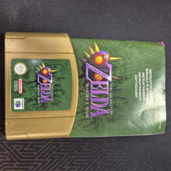 THE LEGEND OF ZELDA MAJORA'S MASK N64 CARTOUCHE GOLD + LIVRET