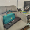SAC CHANEL COCO HANDLE CHEVRON VERT