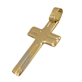 PENDENTIF CROIX OR JAUNE 18CT 5.52GR