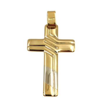 PENDENTIF CROIX OR JAUNE 18CT 5.52GR