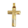 PENDENTIF CROIX OR JAUNE 18CT 5.52GR