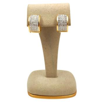 BOUCLE D'OREILLE OR JAUNE 18CT 12.41GR DMT