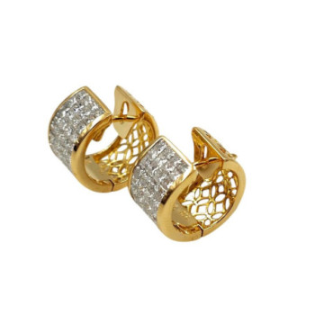 BOUCLE D'OREILLE OR JAUNE 18CT 12.41GR DMT