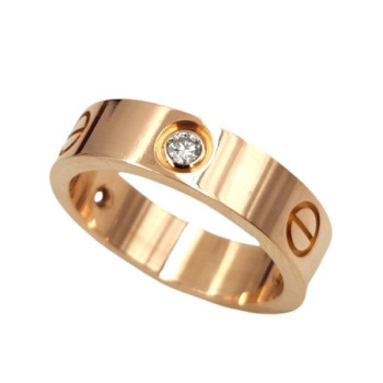 CARTIER LOVE OR ROSE 18CT 9.63GR 3 DMT T58