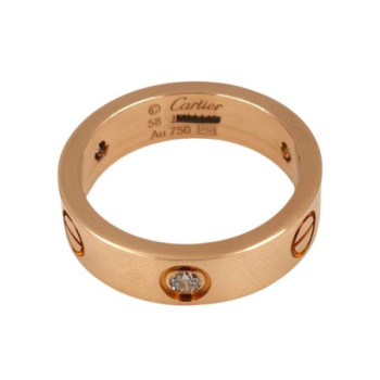 CARTIER LOVE OR ROSE 18CT 9.63GR 3 DMT T58
