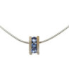 COLLIER OR BLANC 18CT 5.47GR TOURMALINE