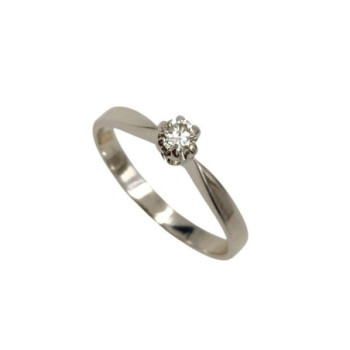BAGUE OR BLANC 18CT 2.36GR DTS T55