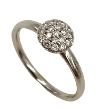 BAGUE OR BLANC 18K DMT 2.3GR T52