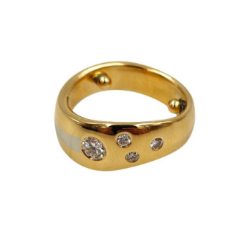 BAGUE OR JAUNE 18CT 10.50GR DMT