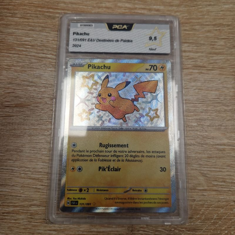 POKEMON PIKACHU (PAF 131) DESTINEES DE PALDEA PCA 9.5 POKEMON PIKACHU (PAF 131) DESTINEES DE PALDEA PCA 9.5