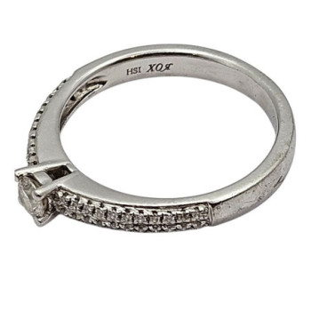 BAGUE PLATINE 950+DIAMS T51 3.98GRS