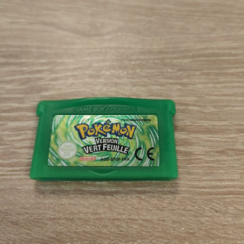 POKEMON VERSION VERT FEUILLE GBA CARTOUCHE SEULE
