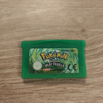 POKEMON VERSION VERT FEUILLE GBA CARTOUCHE SEULE