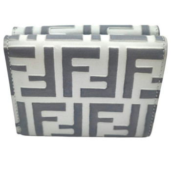 PORTE MONNAIE FENDI CUIR CERULEO