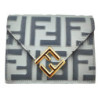 PORTE MONNAIE FENDI CUIR CERULEO