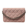 POCHETTE CHANEL WOC 2024 CUIR GRAINE ROSE  FULLSET
