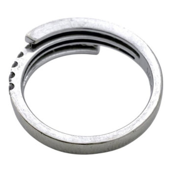 BAGUE OR 18CT 3.72GR DIAMANTS T52