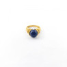 BAGUE LALAOUNIS OR JAUNE 18CT ET SODALITE 7.60G T. 53