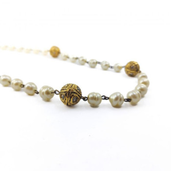 COLLIER CHANEL PERLES L. 65 CM