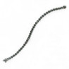 BRACELET OR BLANC 750 + RIVIERE DE DIAMANTS 13.5GRS