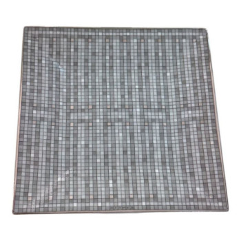 PETIT CARRE MOSAIQUE 24 PLATINE HERMES
