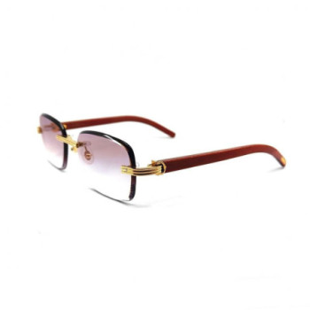 LUNETTES CARTIER EXCEPTION RED WOOD CT0286O 004