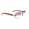 LUNETTES CARTIER EXCEPTION RED WOOD CT0286O 004