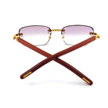 LUNETTES CARTIER EXCEPTION RED WOOD CT0286O 004