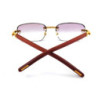 LUNETTES CARTIER EXCEPTION RED WOOD CT0286O 004