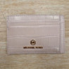 PORTE CARTE MICHAEL KORS ROSE CROCO