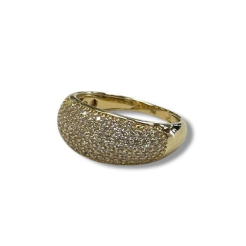 BAGUE OR JAUNE 18CT T58 5.80GRS
