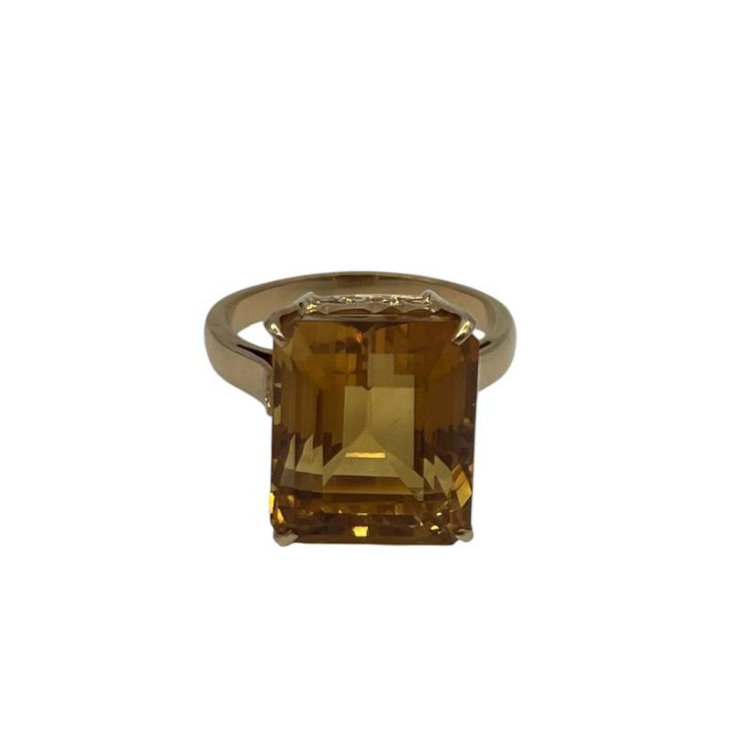 BAGUE OR 18CT CITRINE 7.47 GRS BAGUE OR 18CT CITRINE 7.47 GRS
