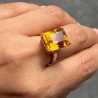 BAGUE OR 18CT CITRINE 7.47 GRS