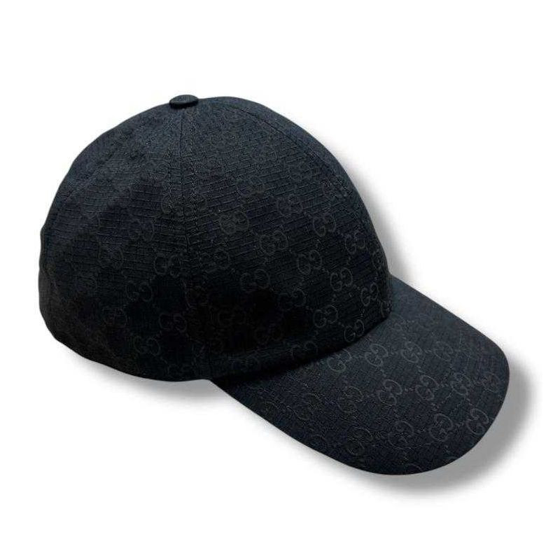 CASQUETTE GUCCI POLYESTER GG NOIR CASQUETTE GUCCI POLYESTER GG NOIR