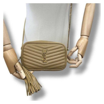 SAC YSL LOU CAMERA BEIGE ET DORE