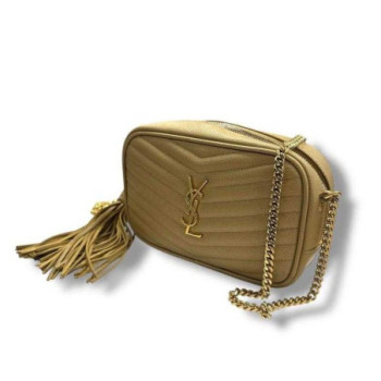 SAC YSL LOU CAMERA BEIGE ET DORE