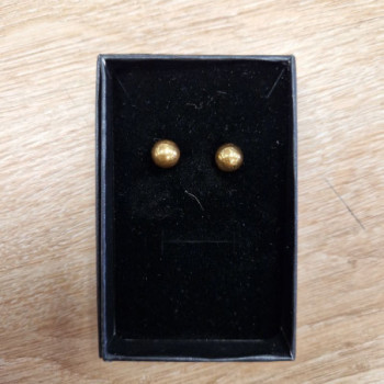 BOUCLES D'OREILLES OR JAUNE 21K 1.6GRS