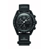 OMEGA SWATCH MISSION TO THE MOONPHASE NOIR