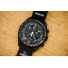 OMEGA SWATCH MISSION TO THE MOONPHASE NOIR