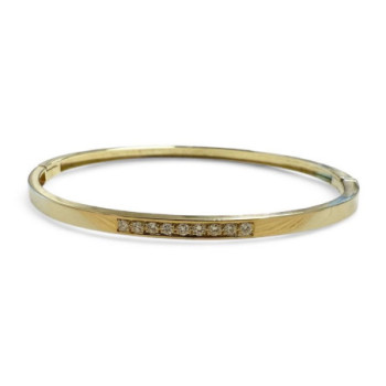 BRACELET OR 750 ET DIAMANTS 12.80GRS