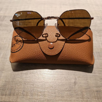 LUNETTE RAYBAN OR EN VERT RB3565 POLARISé